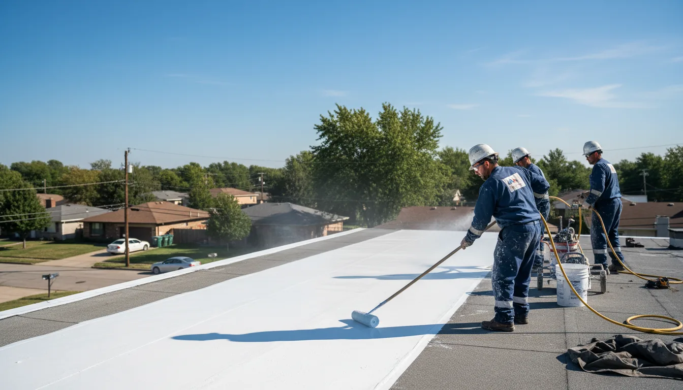 Commercial roof coating in Lefors, TX near me